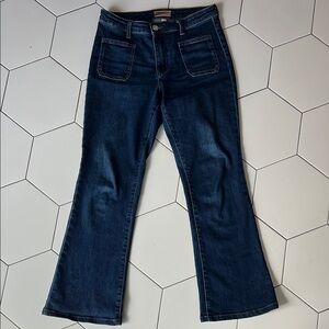 Size 6 KUT brand Women's Dark Blue Flared Jeans